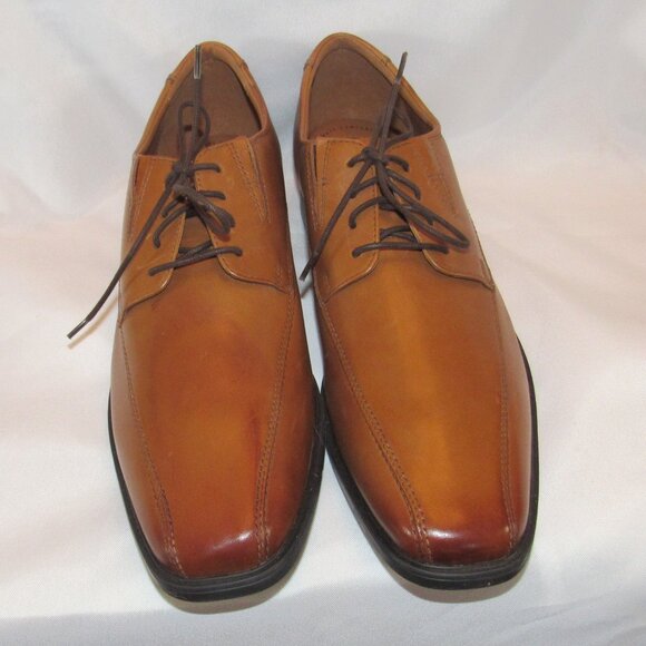 New Without Box - Clarks Tan Tilden Walk Lace-Up Derbys Size 14 M - Picture 2 of 14